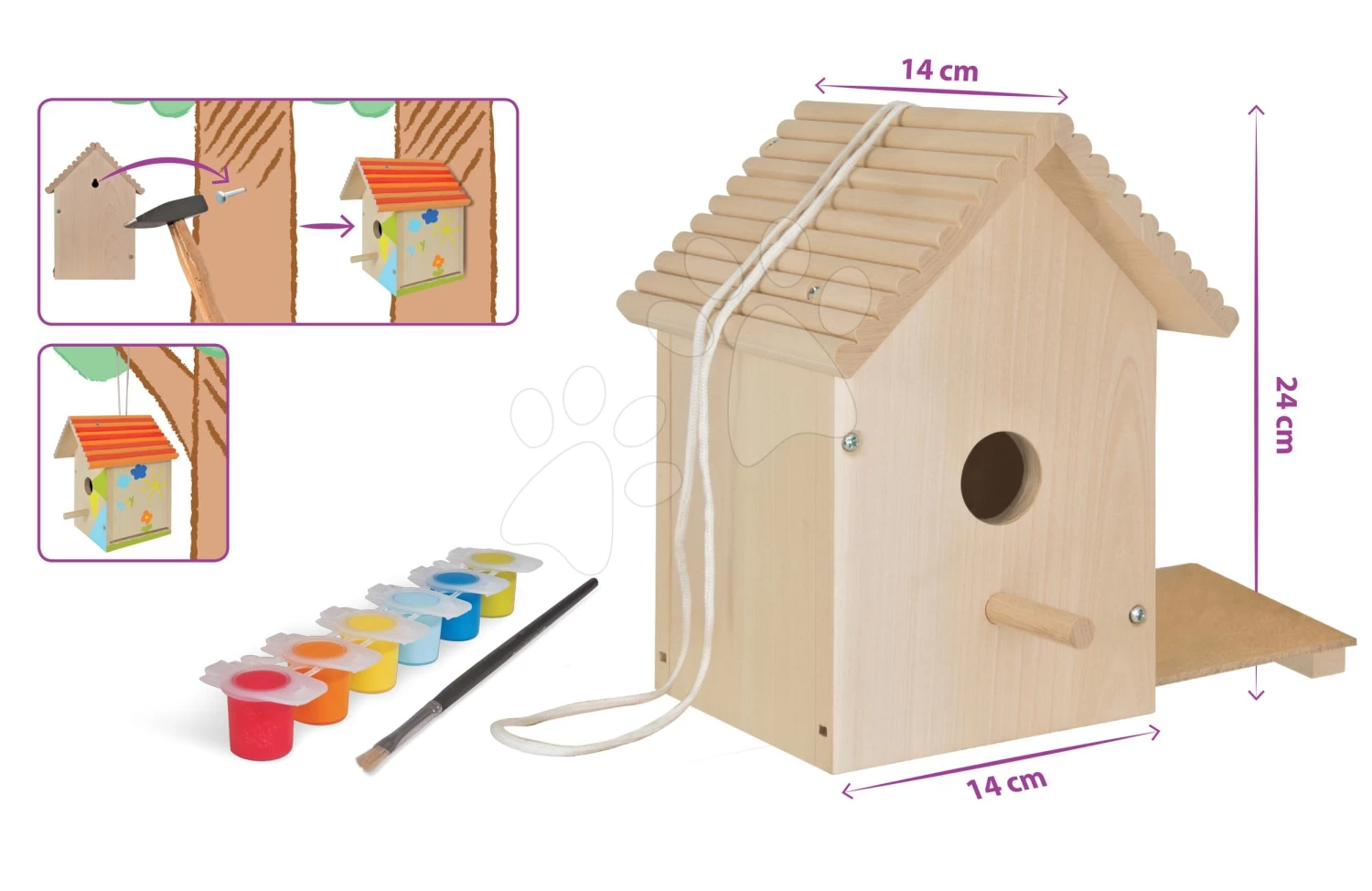 Set Spielhaus Der Freunde Von Smoby Mit Spielküche Und Vogelhäuschen Aus Holz Mit Eichhörnchenfutter 11 Set Spielhaus Der Freunde Von Smoby Mit Spielküche Und Vogelhäuschen Aus Holz Mit Eichhörnchenfutter – Bild 11