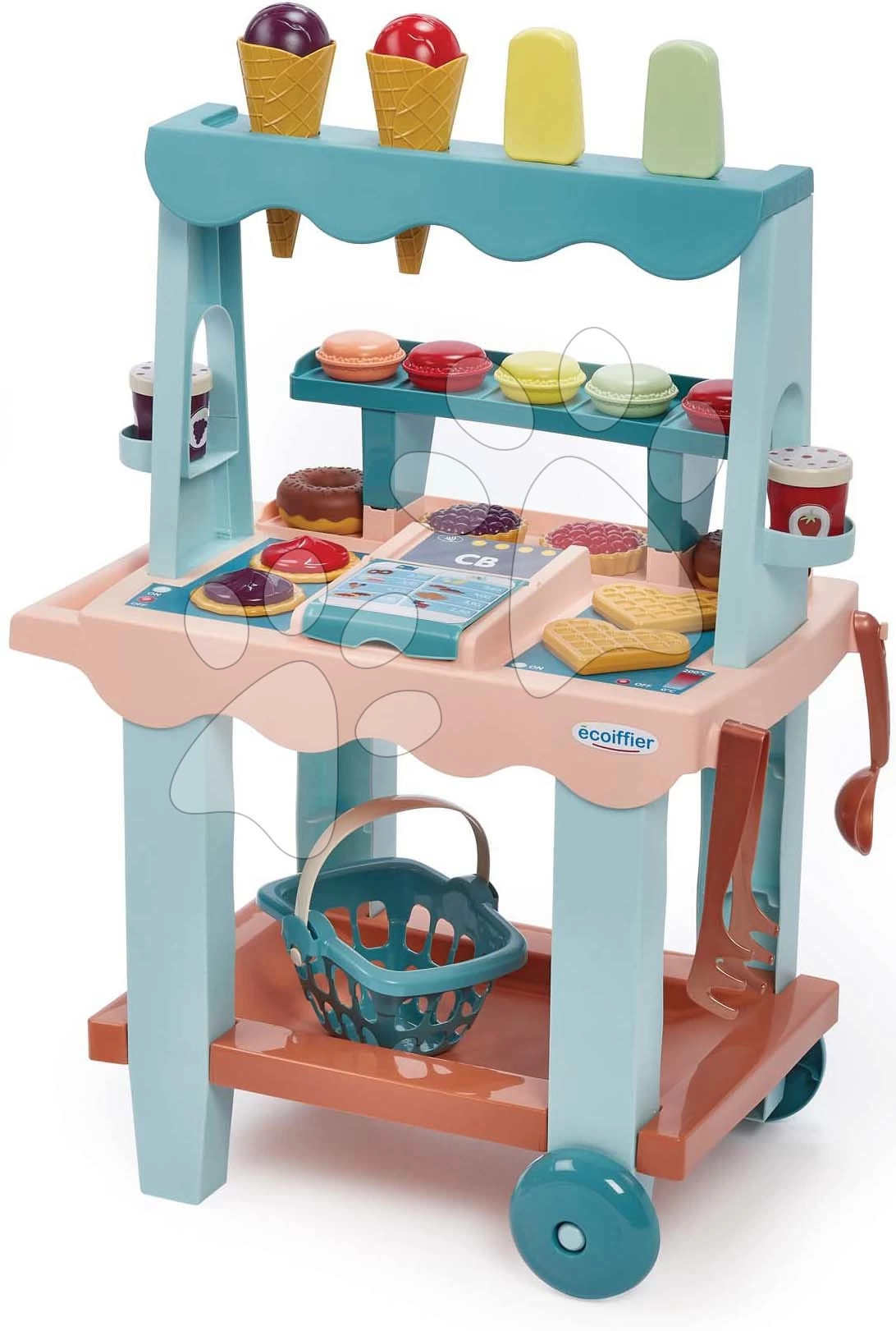 Set Häuschen Jura Lodge Smoby Mit Zwei Türen Und Wagen Mit Eis Und Burgern Ab 24 Monaten 2 Set Häuschen Jura Lodge Smoby Mit Zwei Türen Und Wagen Mit Eis Und Burgern Ab 24 Monaten – Bild 2