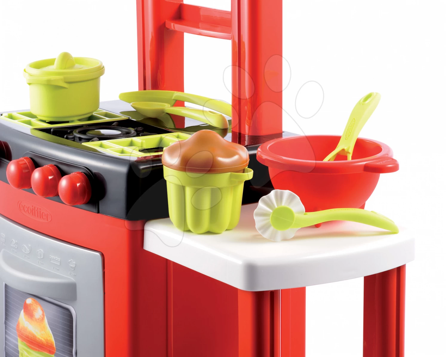 Set Häuschen Lovely Mit 3 Fenstern Und 2 Jalousien Smoby- Rot Und Küche100% Chef Pro Cook Mit Theke Und Zubehör Ab 2 Jahren 20 Set Häuschen Lovely Mit 3 Fenstern Und 2 Jalousien Smoby- Rot Und Küche100% Chef Pro Cook Mit Theke Und Zubehör Ab 2 Jahren – Bild 20