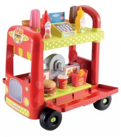 Set Häuschen My Neo House DeLuxe Smoby Mit Elektronischer Klingel Und Wagen Mit Eis Und Burgern Ab 2 Jahren -Spielzeug Theater Verkäufe 1764 c ecoiffier zmrzlinarsky vozik 1