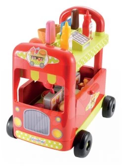 Set Häuschen Gärtner Neo Floralie Smoby Mit Küche Und Wagen Mit Eis Und Burgern -Spielzeug Theater Verkäufe 1764 e ecoiffier zmrzlinarsky vozik