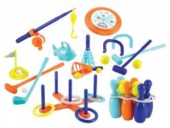 Set Häuschen Maison Neo Floralie Smoby Sportset Mit 7 Spielen Und Einer Dosenpyramide