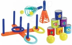 Set Häuschen Auf Säulen Pilings House Smoby Mit 1,5 M Rutsche Und Sportset Mit Dosenpyramide Und Tennis Ab 24 Monaten -Spielzeug Theater Verkäufe 192 a ecoiffier sportovy set