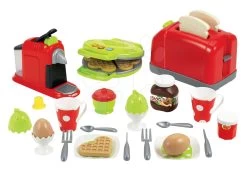 Set Häuschen Mit Gartenrestaurant Chef House DeLuxe Smoby Und Laden Maxi Market Mit Kühlbox Und Essen -Spielzeug Theater Verkäufe 2647 a ecoiffier ranajkovy set