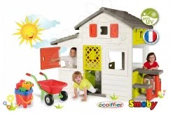 Set Häuschen Der Freunde Von Smoby Und Schubkarren Mit Eimer 39 Set Häuschen Der Freunde Von Smoby Und Schubkarren Mit Eimer -Spielzeug Theater Verkäufe 310209 2 b smoby set