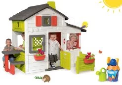 Set Häuschen Der Freunde Von Smoby Mit Vorgarten Und Angelrute Mit Kleinen Enten -Spielzeug Theater Verkäufe 310209set 4 smoby set