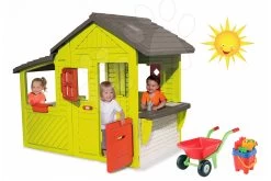 Set Häuschen Maison Neo Floralie Smoby Schubakarren Mit Eimer- Set -Spielzeug Theater Verkäufe 310300 4 a smoby set