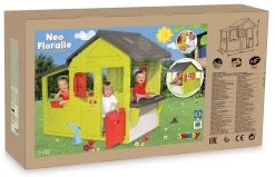 Set Häuschen Gärtner Neo Floralie Smoby Mit Küche Und Frischen Speisen Auf Tablett - Fisch, Hühnerfleisch Und Würstchen -Spielzeug Theater Verkäufe 310300 g smoby domcek 27