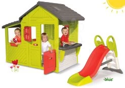 Set Häuschen Gärtner Neo Floralie Smoby Mit Küche Und Rutsche Toboggan Mittel -Spielzeug Theater Verkäufe 310300set 15 smoby set 2