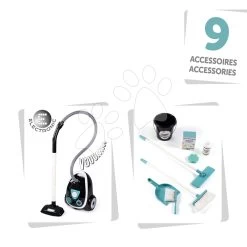 Set Häuschen Mit Gartenrestaurant Chef House DeLuxe Smoby Und Ein Reinigungswagen Mit Bügelbrett Und Ein Waffeleisen Mit Burgern -Spielzeug Theater Verkäufe 330316 d smoby upratovaci vozik