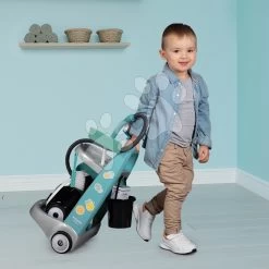 Set Häuschen Mit Gartenrestaurant Chef House DeLuxe Smoby Und Ein Reinigungswagen Mit Bügelbrett Und Ein Waffeleisen Mit Burgern -Spielzeug Theater Verkäufe 330316 f smoby upratovaci vozik