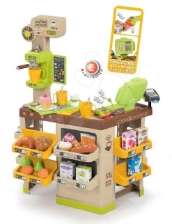 Häuschen Neo Friends House DeLuxe Smoby Mit Bio-Café Und -Küche An Der Straßenecke -Spielzeug Theater Verkäufe 350214 a smoby coffee house