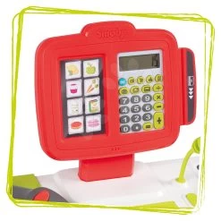 Set Häuschen Mit Gartenrestaurant Chef House DeLuxe Smoby Und Laden Maxi Market Mit Kühlbox Und Essen -Spielzeug Theater Verkäufe 350229 c smoby market