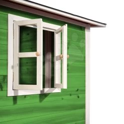 EXIT TOYS EXIT Loft 500 Holzspielhaus - Grün -Spielzeug Theater Verkäufe 50052200 e exittoys logo