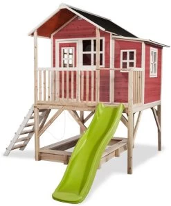 EXIT TOYS EXIT Loft 550 Holzspielhaus - Rot 10 EXIT TOYS EXIT Loft 550 Holzspielhaus - Rot -Spielzeug Theater Verkäufe 50062300 d exittoys domcek