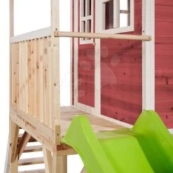 EXIT TOYS EXIT Loft 700 Holzspielhaus - Rot -Spielzeug Theater Verkäufe 50072300 d exittoys domcek