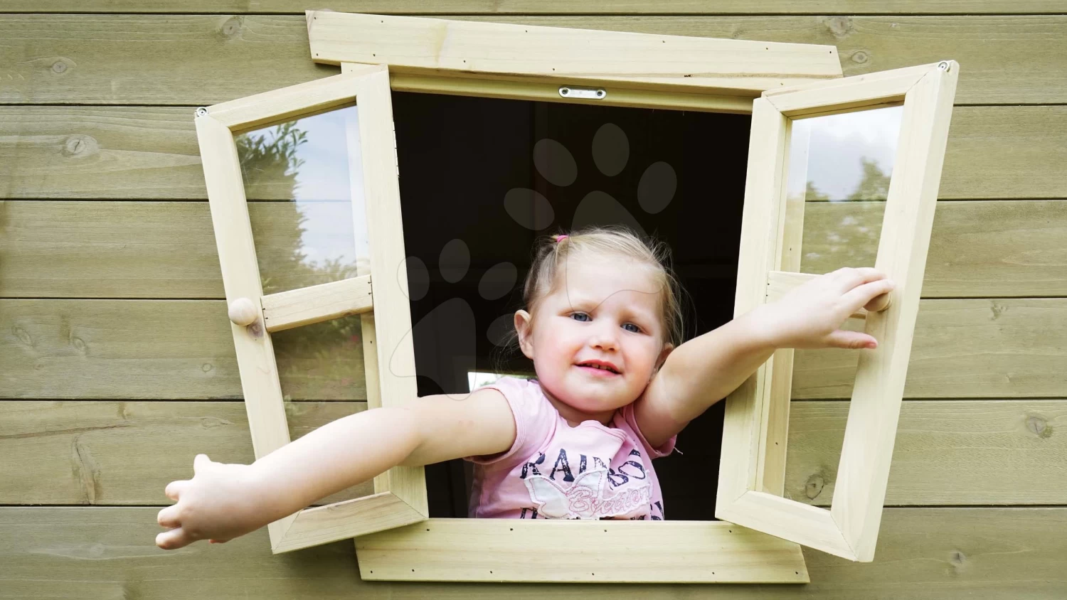 EXIT TOYS EXIT Crooky 150 Holzspielhaus - Graubeige