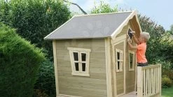 EXIT TOYS EXIT Crooky 300 Holzspielhaus - Graubeige -Spielzeug Theater Verkäufe 50430000 c exittoys lifestyle