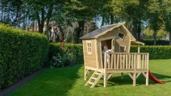 EXIT TOYS EXIT Crooky 350 Holzspielhaus - Graubeige