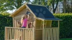 EXIT TOYS EXIT Crooky 350 Holzspielhaus - Graubeige -Spielzeug Theater Verkäufe 50440000 c exittoys lifestyle