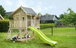 EXIT TOYS EXIT Crooky 750 Holzspielhaus - Graubeige -Spielzeug Theater Verkäufe 50480000 d exittoys lifestyle