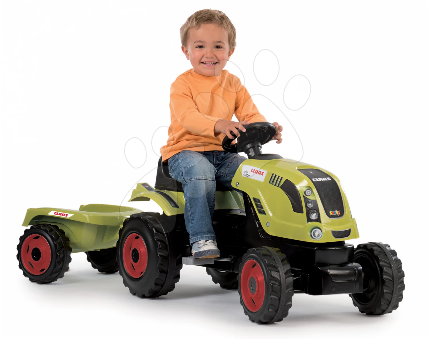 Set Häuschen Der Freunde Von Smoby Mit Küche Und Klingel Und Claas Farmer Traktor Mit Anhänger