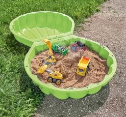 Set Häuschen My Neo House DeLuxe Smoby Mit Klingel Und 2 Türen Sandkasten Muschel Mit Werkzeug, Schubkarren Und Mäher Ab 24 Monate