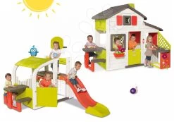 Set Häuschen Smobys Freunde Mit Küche Und Klingel Und Ein Spielzentrum Fun Center Mit Rutsche -Spielzeug Theater Verkäufe 810200 19 2