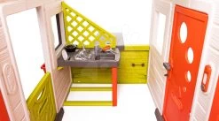 Set Spielhaus Der Freunde Von Smoby Mit Spielküche Und Hängeschaukel Für Zwei Kinder Höhenverstellbar -Spielzeug Theater Verkäufe 810202 810203 a smoby kuchnka 9