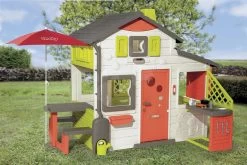 Set Spielhaus Der Freunde Von Smoby Mit Spielküche Und Laufrad Scooter Corolle Mit Einer Puppe In Einer Babytrage -Spielzeug Theater Verkäufe 810202 j smoby domcek 5