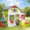 Set Spielhaus Der Freunde Von Smoby Mit Vorgarten Und Balancierkegel Sandkasten-Schaukel-Rutsche-Klettergerüst Und Becken
