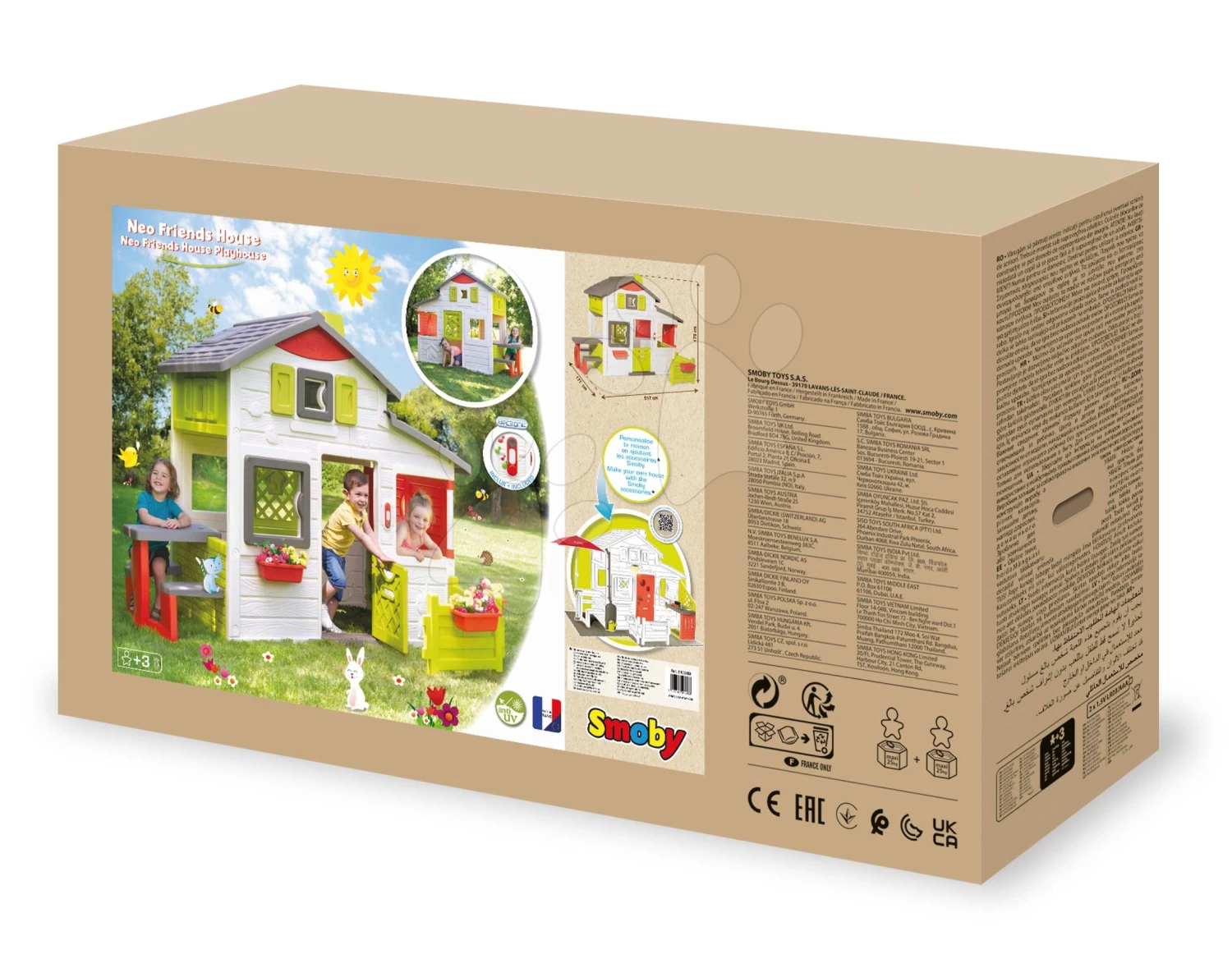 Freundeshaus Geräumig Neo Friends House Smoby Mit Garten Erweiterbar 2 Türen 6 Fenster Und Picknicktisch 172 Cm Hoch Mit UV-Filter 14 Freundeshaus Geräumig Neo Friends House Smoby Mit Garten Erweiterbar 2 Türen 6 Fenster Und Picknicktisch 172 Cm Hoch Mit UV-Filter – Bild 14