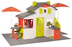 Spielhaus Neo Friends House DeLuxe Smoby Mit Zwei Sitzgelegenheiten Und Einer Heckküche