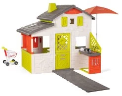 Häuschen Neo Friends House DeLuxe Smoby Mit Shop Und Gartenküche Mit Sitzecke