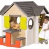 Set Häuschen My Neo House DeLuxe Smoby Mit Klingel, Tisch Und Doppelseitige Schaukel- Dinosaurier Ab 24 Monaten