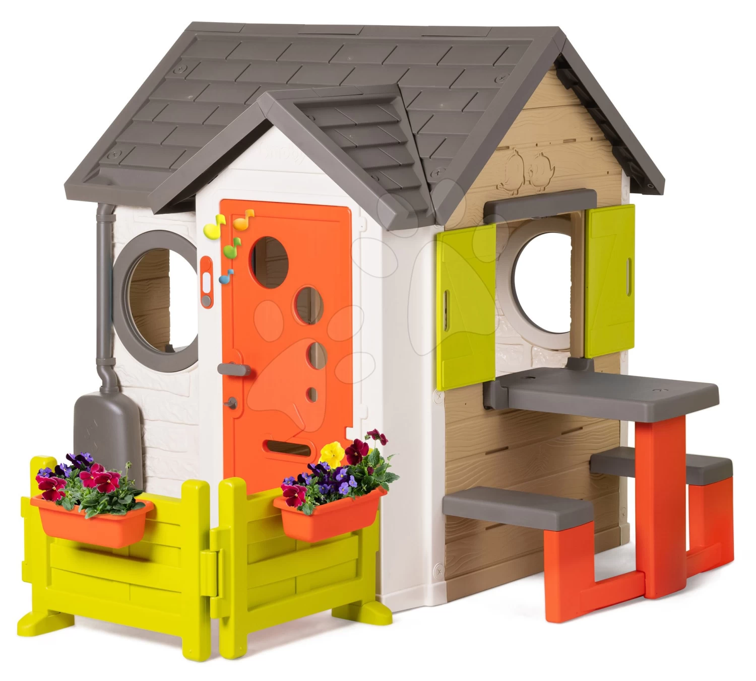 Häuschen My Neo House DeLuxe Smoby Mit Küche, Garten Und Kleinem Tisch Zum Sitzen 1 Häuschen My Neo House DeLuxe Smoby Mit Küche, Garten Und Kleinem Tisch Zum Sitzen