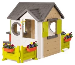 Häuschen My Neo House DeLuxe Smoby Mit Grill Und Garten Hinter Dem Haus -Spielzeug Theater Verkäufe 810220m2 b smony domcek