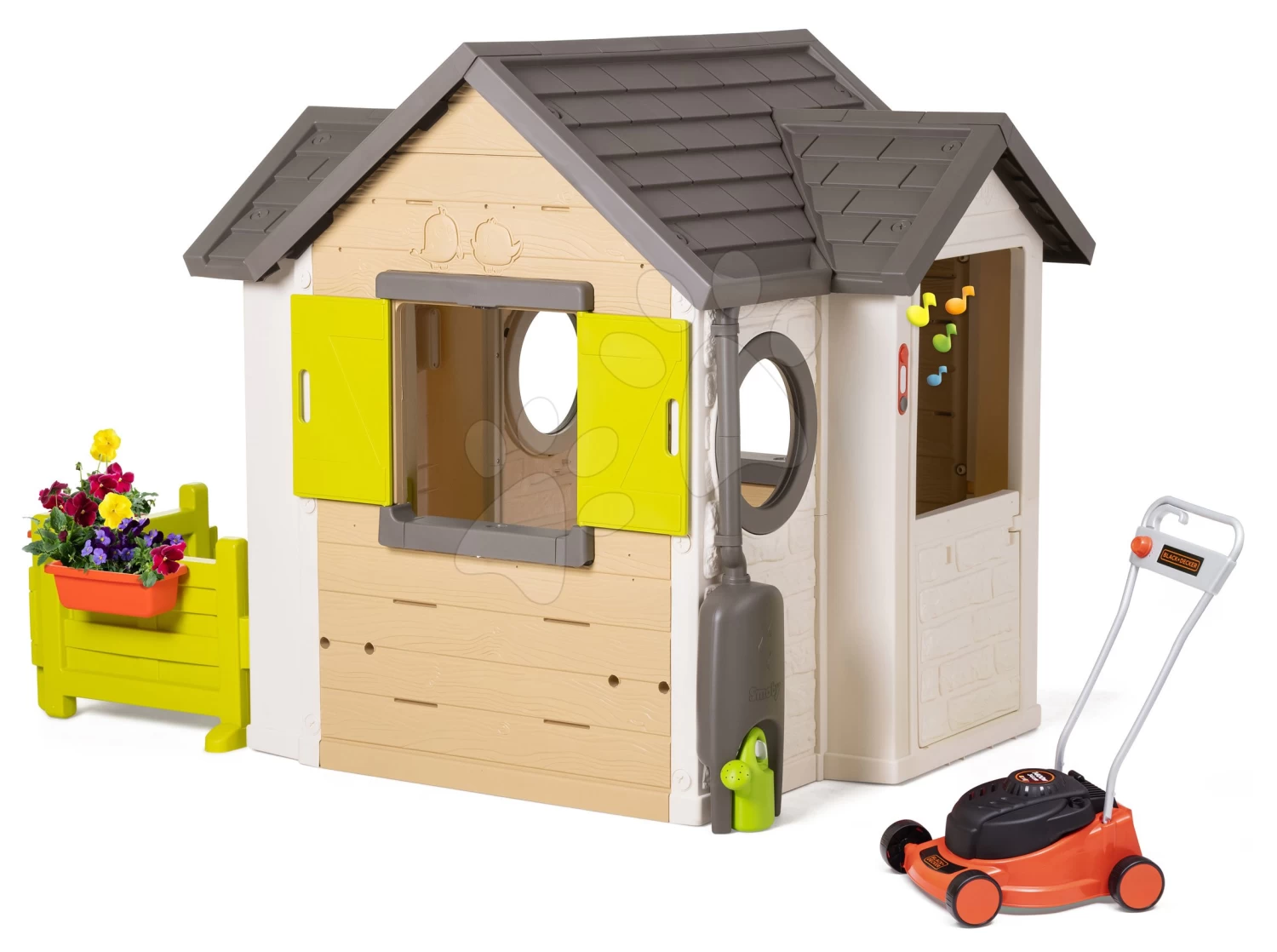 Häuschen My Neo House DeLuxe Smoby Für Den Gärtner Mit Dem Mäher Black&Decker 2 Häuschen My Neo House DeLuxe Smoby Für Den Gärtner Mit Dem Mäher Black&Decker – Bild 2