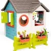Häuschen Mit Gartenrestaurant Chef House DeLuxe Smoby Mit Gartensitzplatz Und Mit Hecke