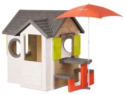 Spielhaus, Natur My New House Smoby Erweiterbar Mit Einer Sitzbank Unter Einem Sonnenschirm Ab 24 Monaten -Spielzeug Theater Verkäufe 810222f d smoby set