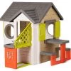 Spielhaus, Natur My New House Smoby Erweiterbar Mit Sitzgelegenheiten In Bio Café Und Spielküche Ab 24 Monaten