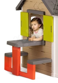 Set Häuschen My Neo House DeLuxe Smoby Mit Klingel, Tisch Und Aquaplay 'n Go Wasserstraße Im Koffer Mit Staudamm Ab 24 Monaten -Spielzeug Theater Verkäufe 810401a f smoby domcek 20