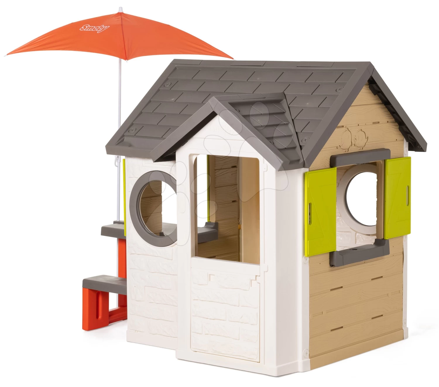 Häuschen My House Smoby Mit 2 Fenstern, Elektronischer Klingel Und Picknicktisch 3 Häuschen My House Smoby Mit 2 Fenstern, Elektronischer Klingel Und Picknicktisch – Bild 3