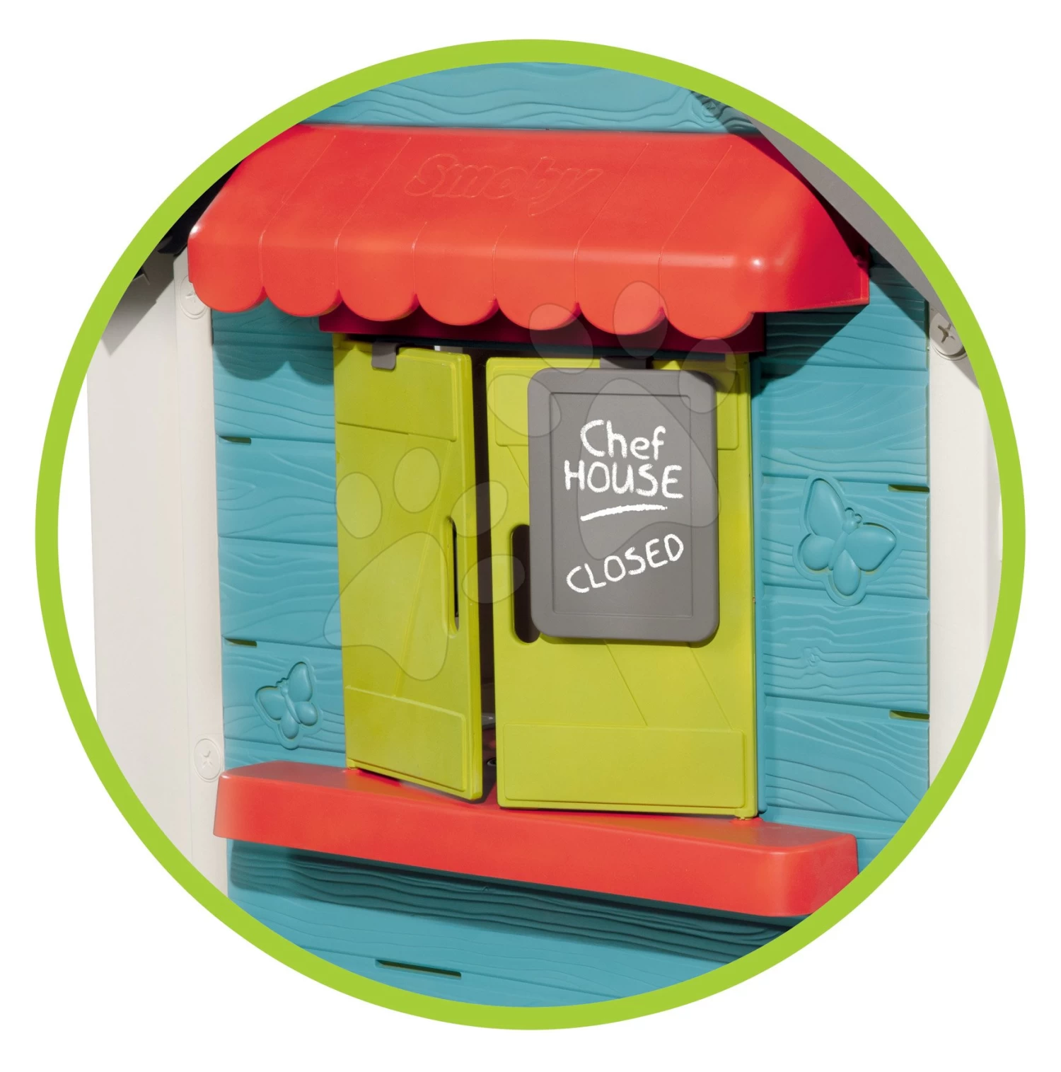 Set Häuschen Mit Einem Gartenrestaurant Chef House DeLuxe Smoby Und Ein Sportspielzentrum Mit Einem Basketballkorb Und Einer Schaukel Für Zwei Kinder 19 Set Häuschen Mit Einem Gartenrestaurant Chef House DeLuxe Smoby Und Ein Sportspielzentrum Mit Einem Basketballkorb Und Einer Schaukel Für Zwei Kinder – Bild 19