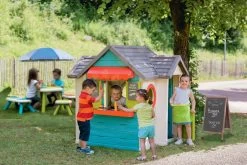 Häuschen Mit Gartenrestaurant Chef House DeLuxe Smoby Mit Aufbaulösung Und Stuhl -Spielzeug Theater Verkäufe 810403 i smoby restauracia 17