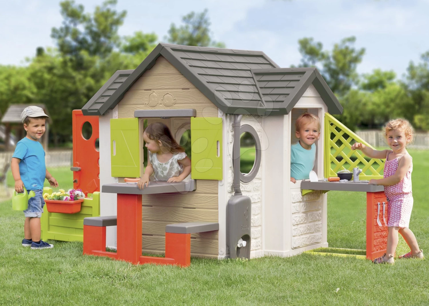 Häuschen, Natur My New House Smoby Erweiterbar Mit Boden Und Kompletter Ausstattung Ab 24 Monaten 7 Häuschen, Natur My New House Smoby Erweiterbar Mit Boden Und Kompletter Ausstattung Ab 24 Monaten – Bild 7