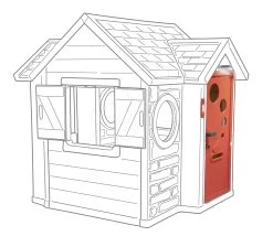 Häuschen My House Smoby Mit Ganzen Und Halben Türen Und Elektronischer Türklingel Ab 24 Monaten -Spielzeug Theater Verkäufe 810406 i smoby domcek 7