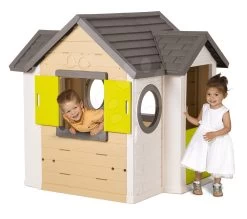 Spielhaus, Natur My New House Smoby Erweiterbar Mit Einer Sitzbank Unter Einem Sonnenschirm Ab 24 Monaten -Spielzeug Theater Verkäufe 810406 p smoby domcek