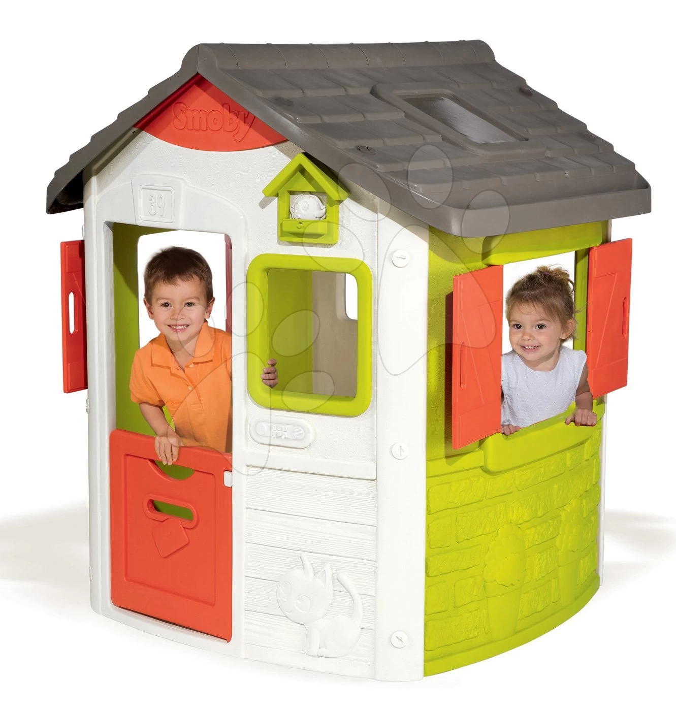Set Häuschen Jura Lodge Smoby Mit Zwei Türen, Tisch Und 2 Stühlen KidChair Ab 24 Monaten 1 Set Häuschen Jura Lodge Smoby Mit Zwei Türen, Tisch Und 2 Stühlen KidChair Ab 24 Monaten