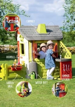 Set Häuschen Jura Lodge Smoby Mit Zwei Türen Und Einer Rutsche Toboggan Super Megagliss 2in1 Länge 3,75 / 1,5 M Ab 24 Monaten -Spielzeug Theater Verkäufe 810500 f smoby domcek 13